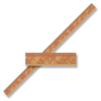 WM34622 - Parquet Floor Border Mtrl, 1 Piece