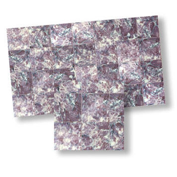 WM34727 - Faux Marble Tile, Lilac, 1 Piece