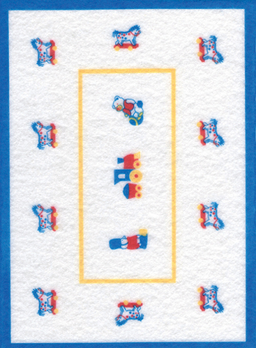 WN1077 - Toys On Parade Nursery Rug, 5X7