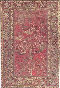 WN1131 - 17Th Century Indian Carpet Rug, 7X10.5