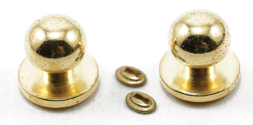 CLA05608 - Door Knob with Keyhole, 4/Pk, Brass